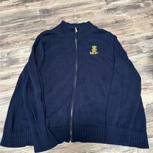 Ralph Lauren Dark Blue Zip-Up Sweater